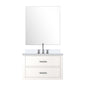 Castor 30 in W x 22 in D White Single Bath Vanity