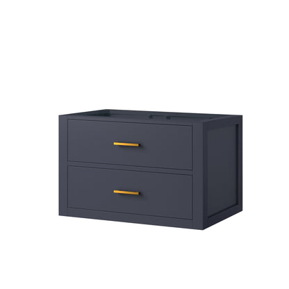 Castor 30 in W x 22 in D Blue Single Bath Vanity