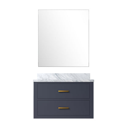 Castor 30 in W x 22 in D Blue Single Bath Vanity