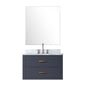 Castor 30 in W x 22 in D Blue Single Bath Vanity