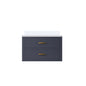 Castor 30 in W x 22 in D Blue Double Bath Vanity