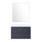 Castor 30 in W x 22 in D Blue Single Bath Vanity