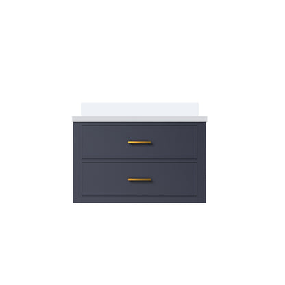 Castor 30 in W x 22 in D Blue Double Bath Vanity
