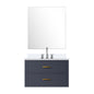 Castor 30 in W x 22 in D Blue Single Bath Vanity
