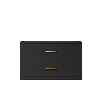 Castor 30 in W x 22 in D Black Single Bath Vanity