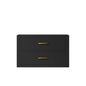 Castor 30 in W x 22 in D Black Single Bath Vanity