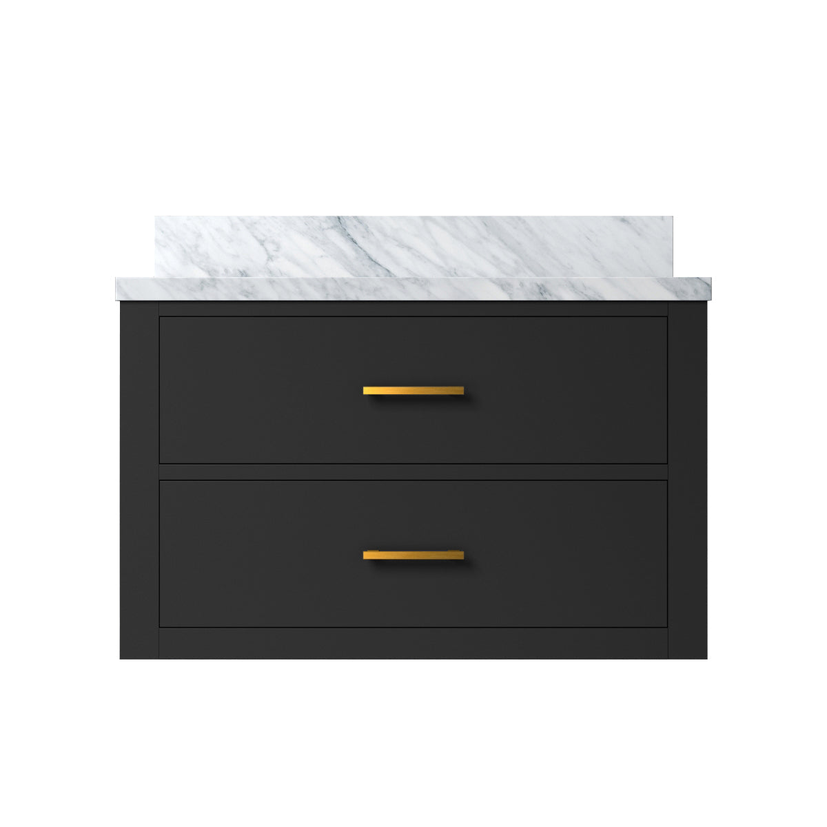 Castor 30 in W x 22 in D Black Double Bath Vanity