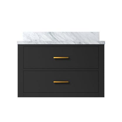 Castor 30 in W x 22 in D Black Double Bath Vanity