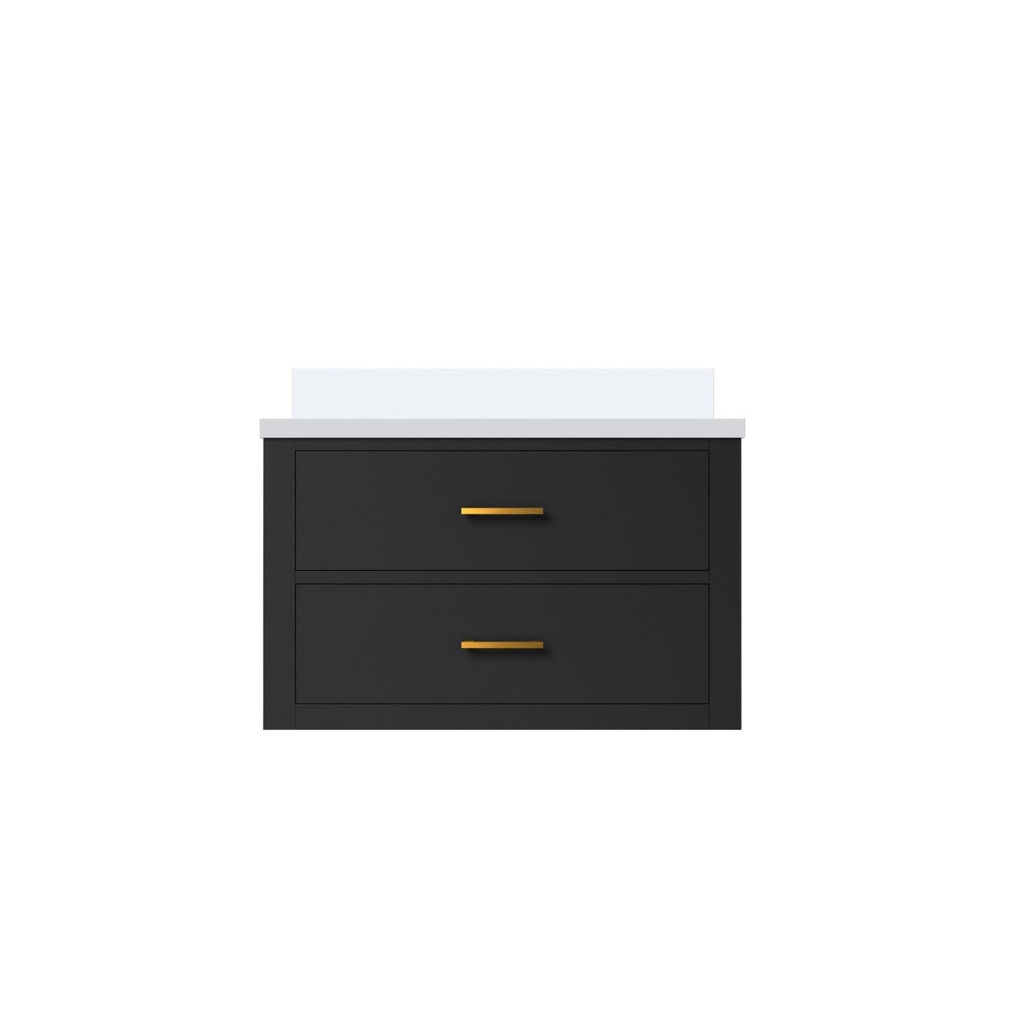 Castor 30 in W x 22 in D Black Double Bath Vanity