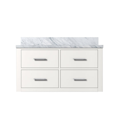 Castor 36 in W x 22 in D White Double Bath Vanity