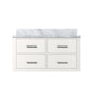 Castor 36 in W x 22 in D White Double Bath Vanity
