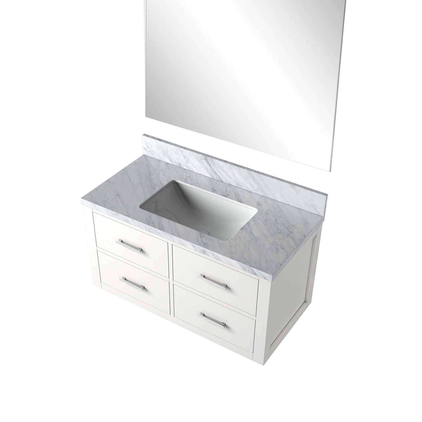 Castor 36 in W x 22 in D White Single Bath Vanity