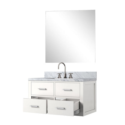 Castor 36 in W x 22 in D White Single Bath Vanity