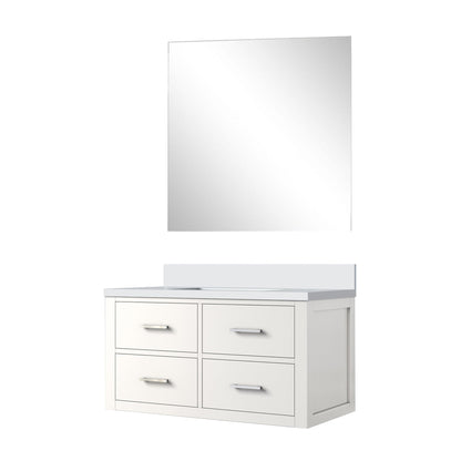 Castor 36 in W x 22 in D White Single Bath Vanity