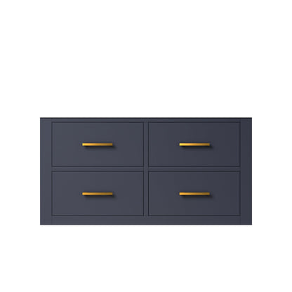 Castor 36 in W x 22 in D Blue Single Bath Vanity