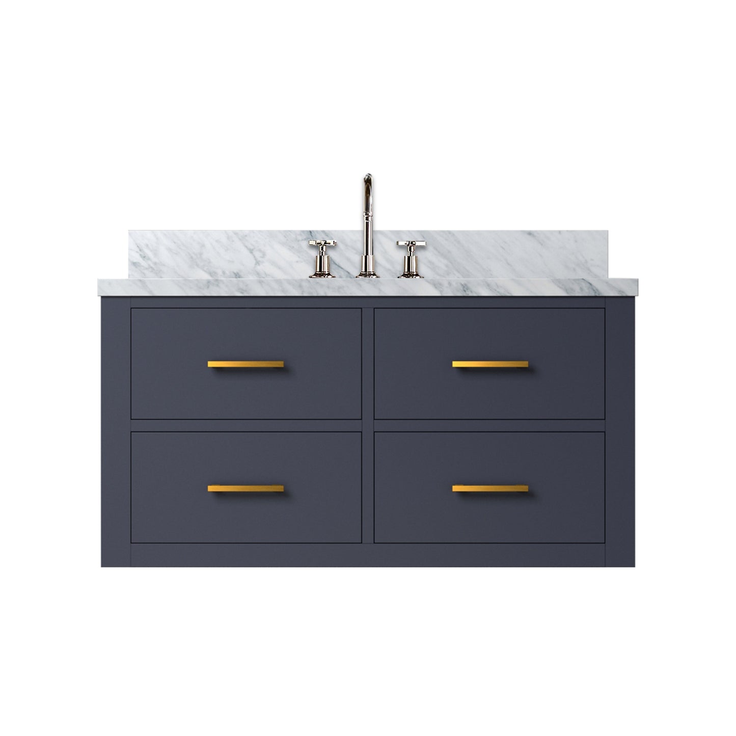 Castor 36 in W x 22 in D Blue Double Bath Vanity