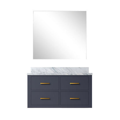 Castor 36 in W x 22 in D Blue Single Bath Vanity