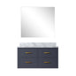Castor 36 in W x 22 in D Blue Single Bath Vanity