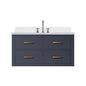 Castor 36 in W x 22 in D Blue Double Bath Vanity