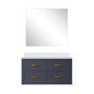 Castor 36 in W x 22 in D Blue Single Bath Vanity