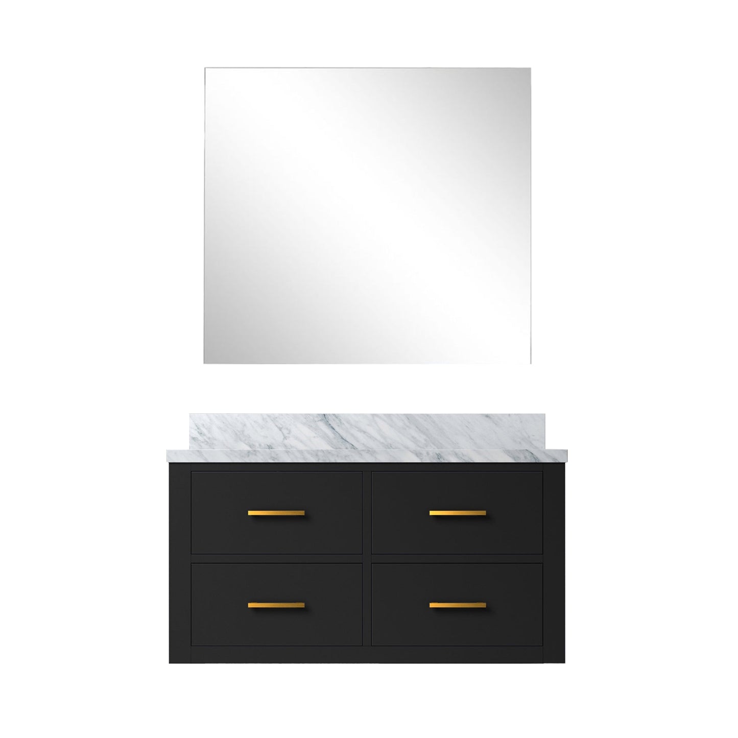 Castor 36 in W x 22 in D Black Single Bath Vanity