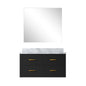 Castor 36 in W x 22 in D Black Single Bath Vanity