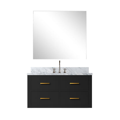 Castor 36 in W x 22 in D Black Single Bath Vanity