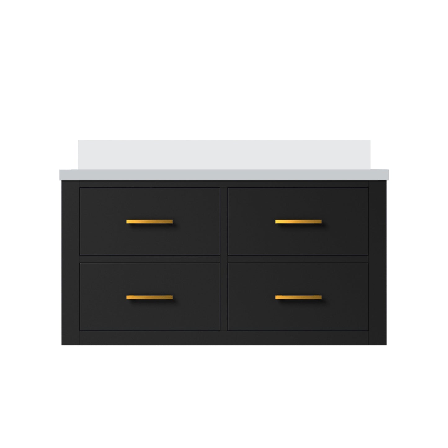 Castor 36 in W x 22 in D Black Double Bath Vanity