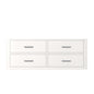 Castor 48 in W x 22 in D White Single Bath Vanity