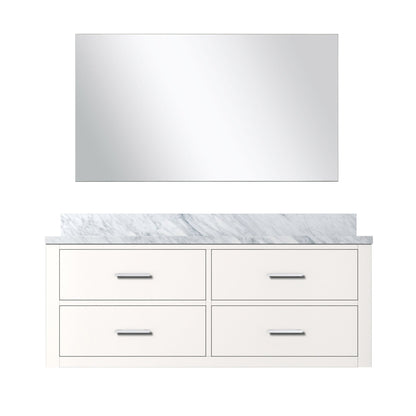 Castor 48 in W x 22 in D White Single Bath Vanity