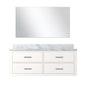 Castor 48 in W x 22 in D White Single Bath Vanity