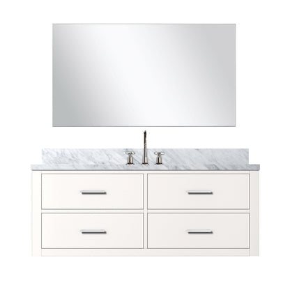 Castor 48 in W x 22 in D White Single Bath Vanity