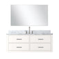 Castor 48 in W x 22 in D White Single Bath Vanity