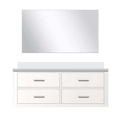 Castor 48 in W x 22 in D White Single Bath Vanity