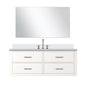 Castor 48 in W x 22 in D White Single Bath Vanity