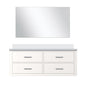 Castor 48 in W x 22 in D White Single Bath Vanity