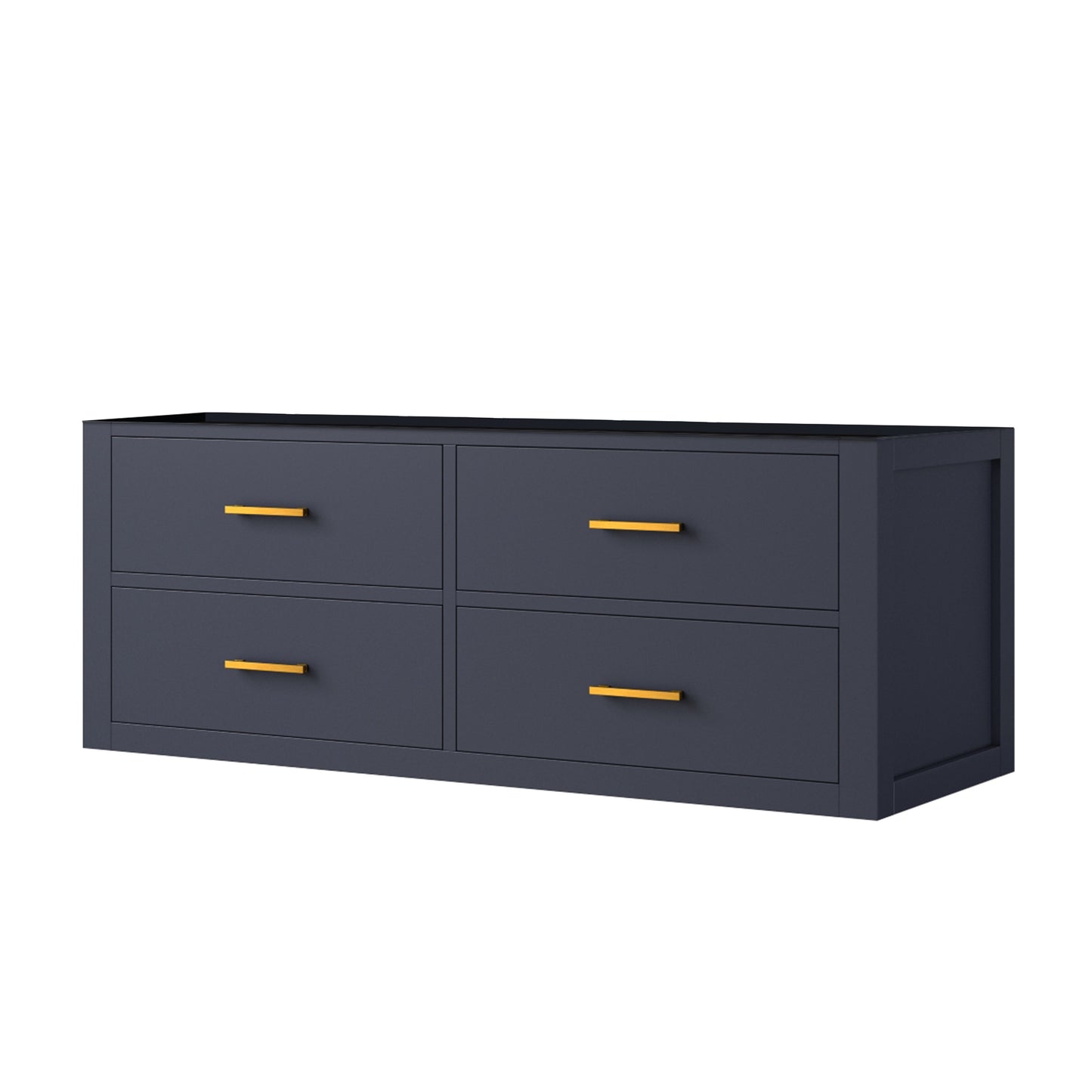 Castor 48 in W x 22 in D Blue Single Bath Vanity