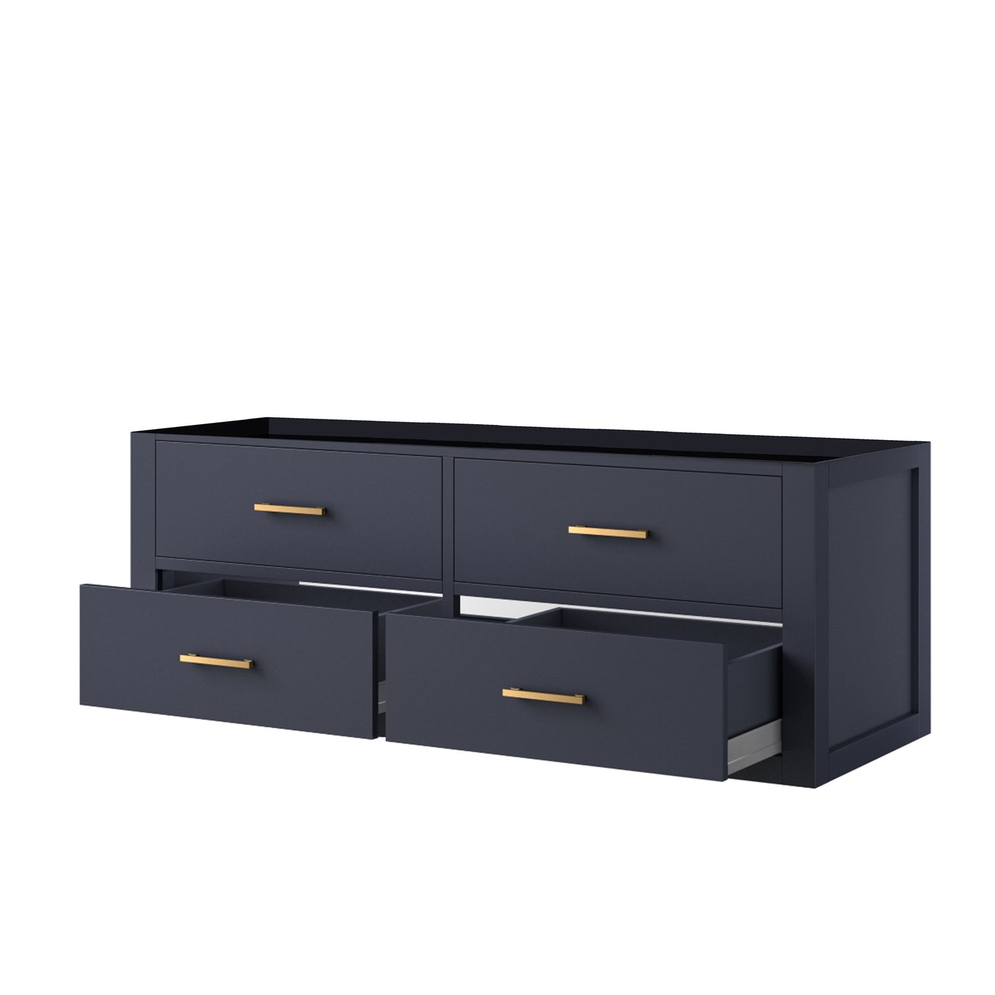 Castor 48 in W x 22 in D Blue Single Bath Vanity
