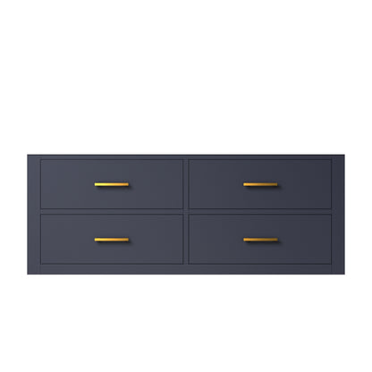 Castor 48 in W x 22 in D Blue Single Bath Vanity