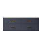 Castor 48 in W x 22 in D Blue Single Bath Vanity