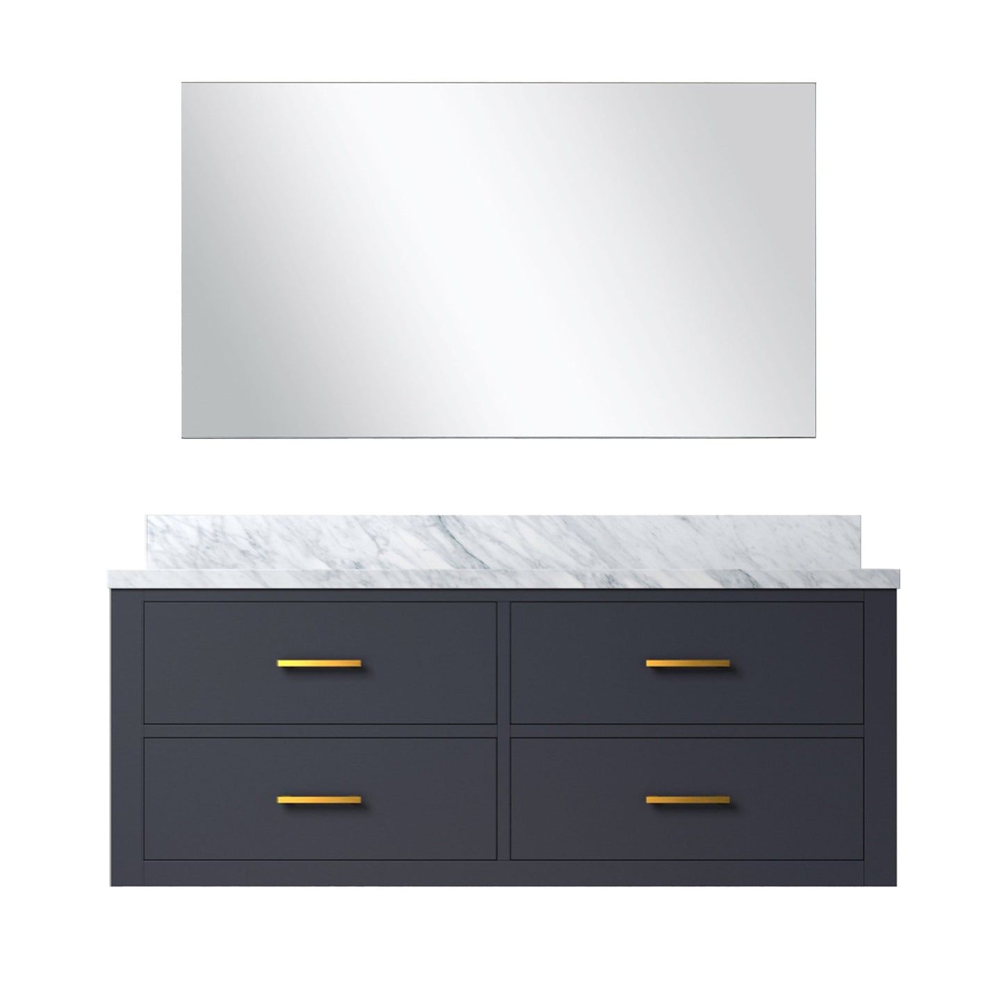 Castor 48 in W x 22 in D Blue Single Bath Vanity