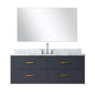 Castor 48 in W x 22 in D Blue Single Bath Vanity