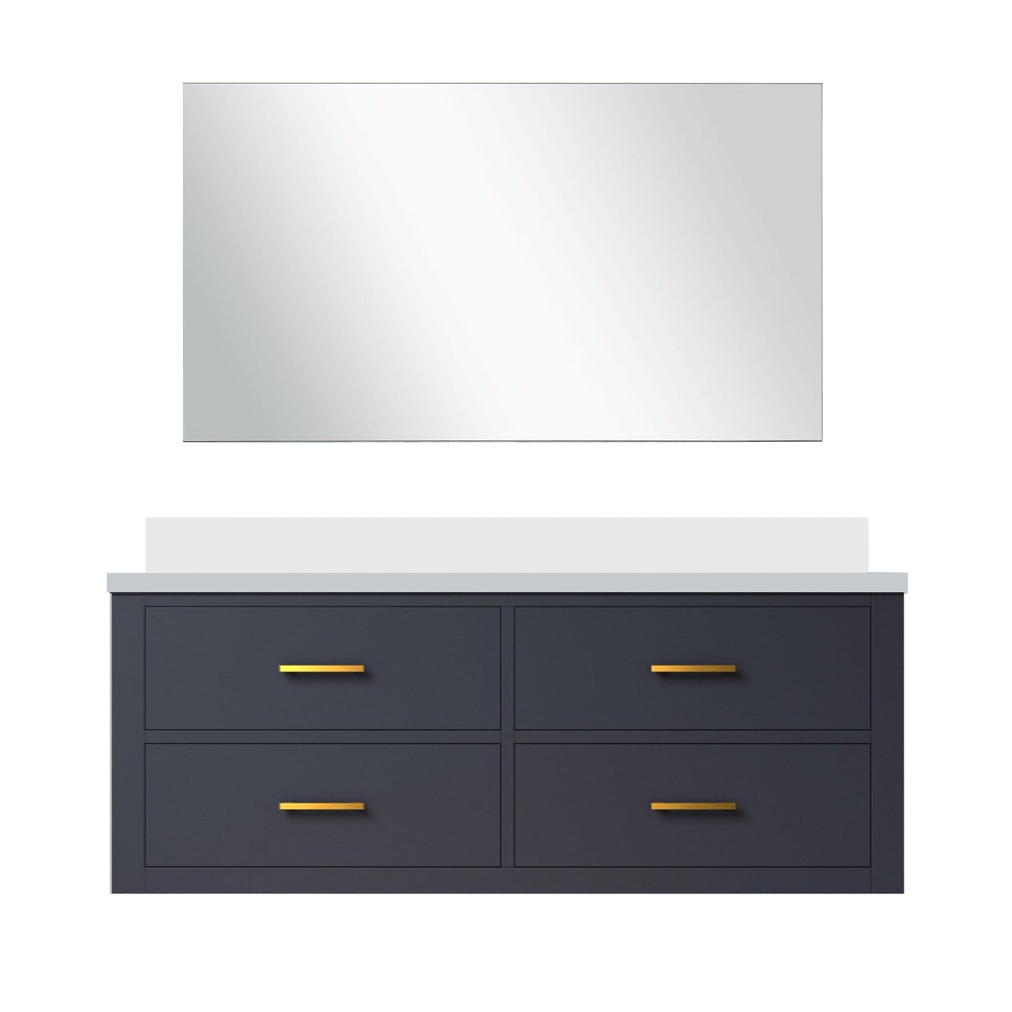 Castor 48 in W x 22 in D Blue Single Bath Vanity