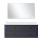Castor 48 in W x 22 in D Blue Single Bath Vanity
