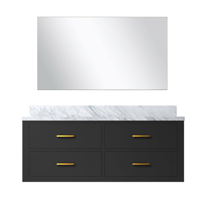 Castor 48 in W x 22 in D Black Single Bath Vanity