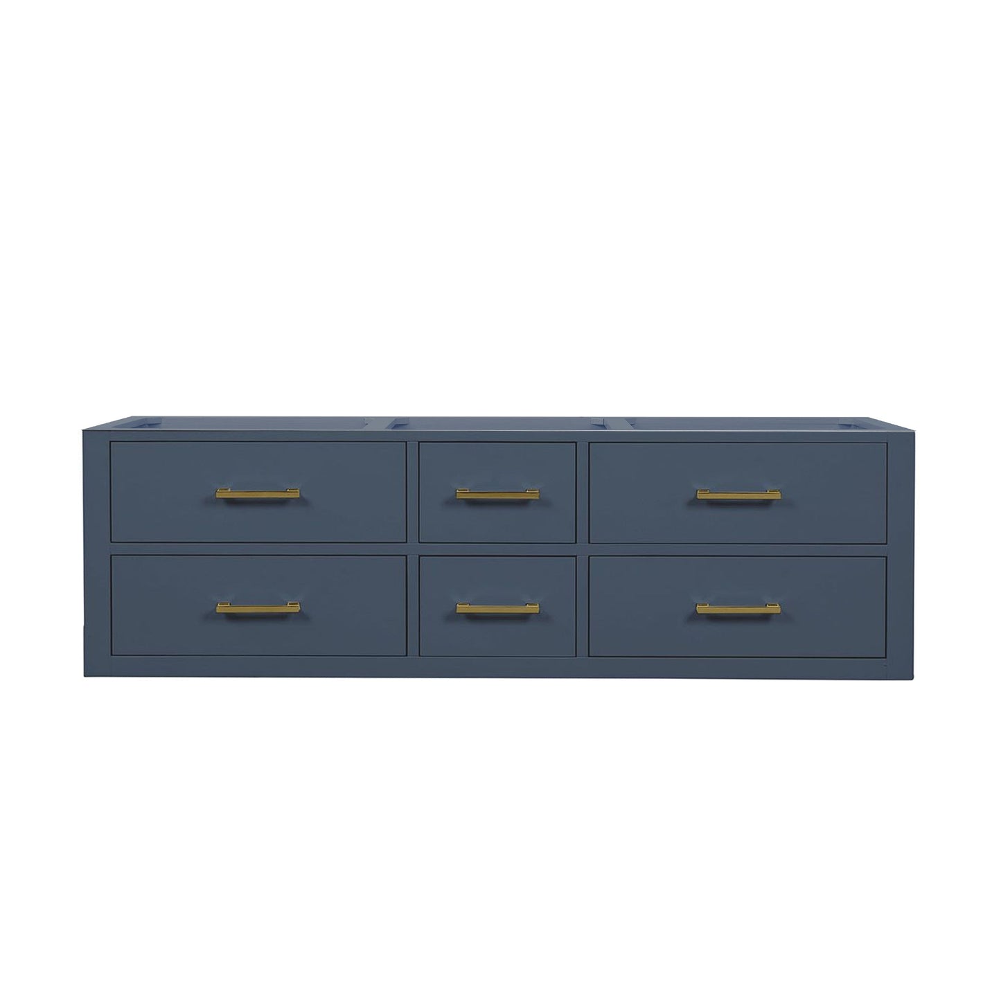 Castor 60 in W x 22 in D Blue Double Bath Vanity