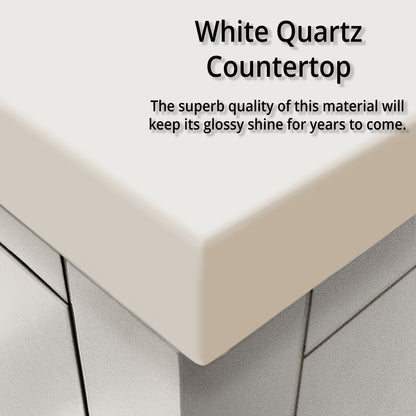 Castor 72 in W x 22 in D White Double Bath Vanity