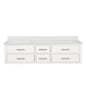 Castor 72 in W x 22 in D White Double Bath Vanity