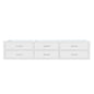 Castor 84 in W x 22 in D White Double Bath Vanity