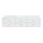 Castor 84 in W x 22 in D White Double Bath Vanity